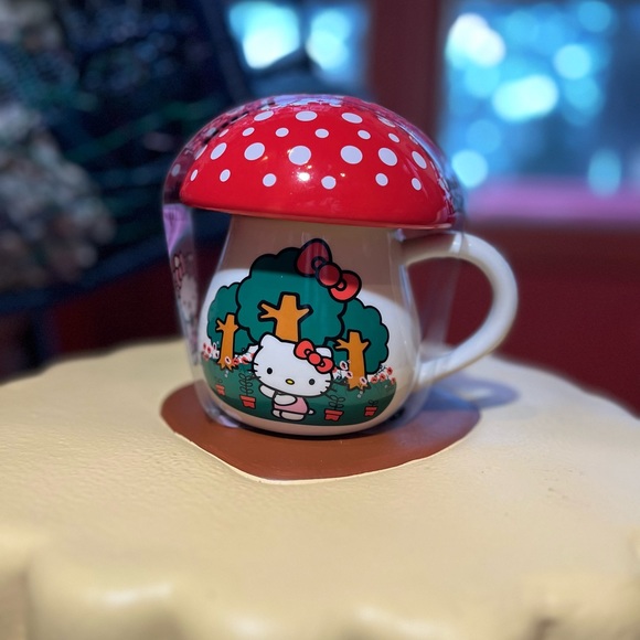 Hello Kitty Other - 🍄Hello Kitty Mushroom Mug🍄 Cottagecore!